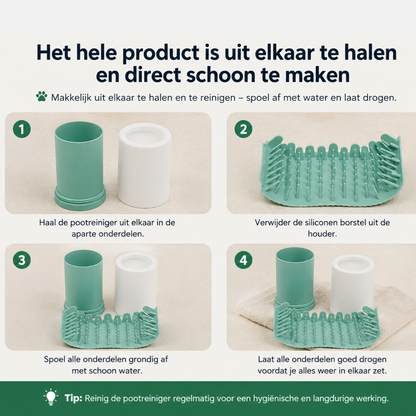 CleanPaw – maakt poten binnen enkele seconden schoon na elke wandeling