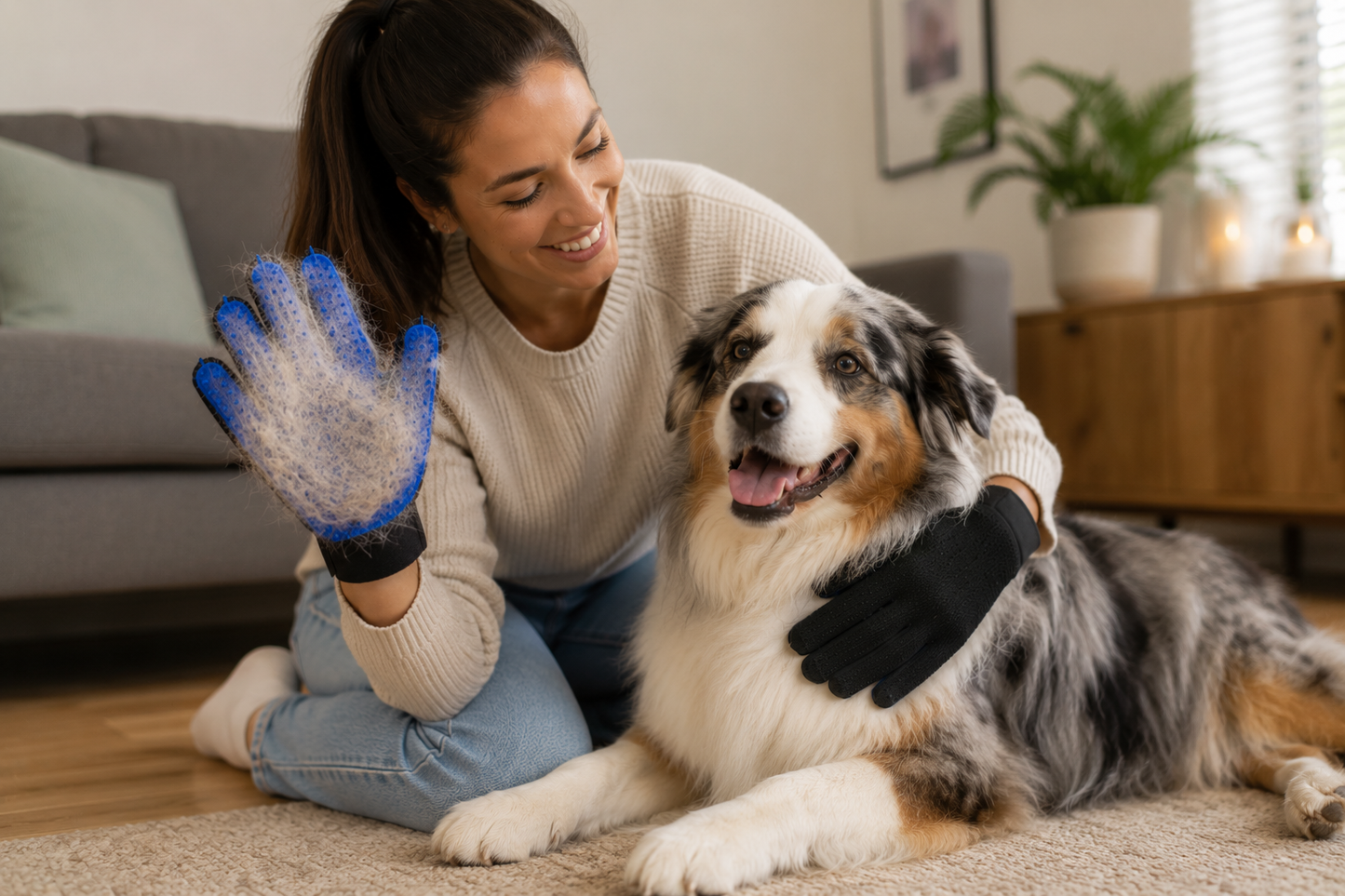 GroomGlove – vermindert verharen en houdt de vacht zacht en verzorgd