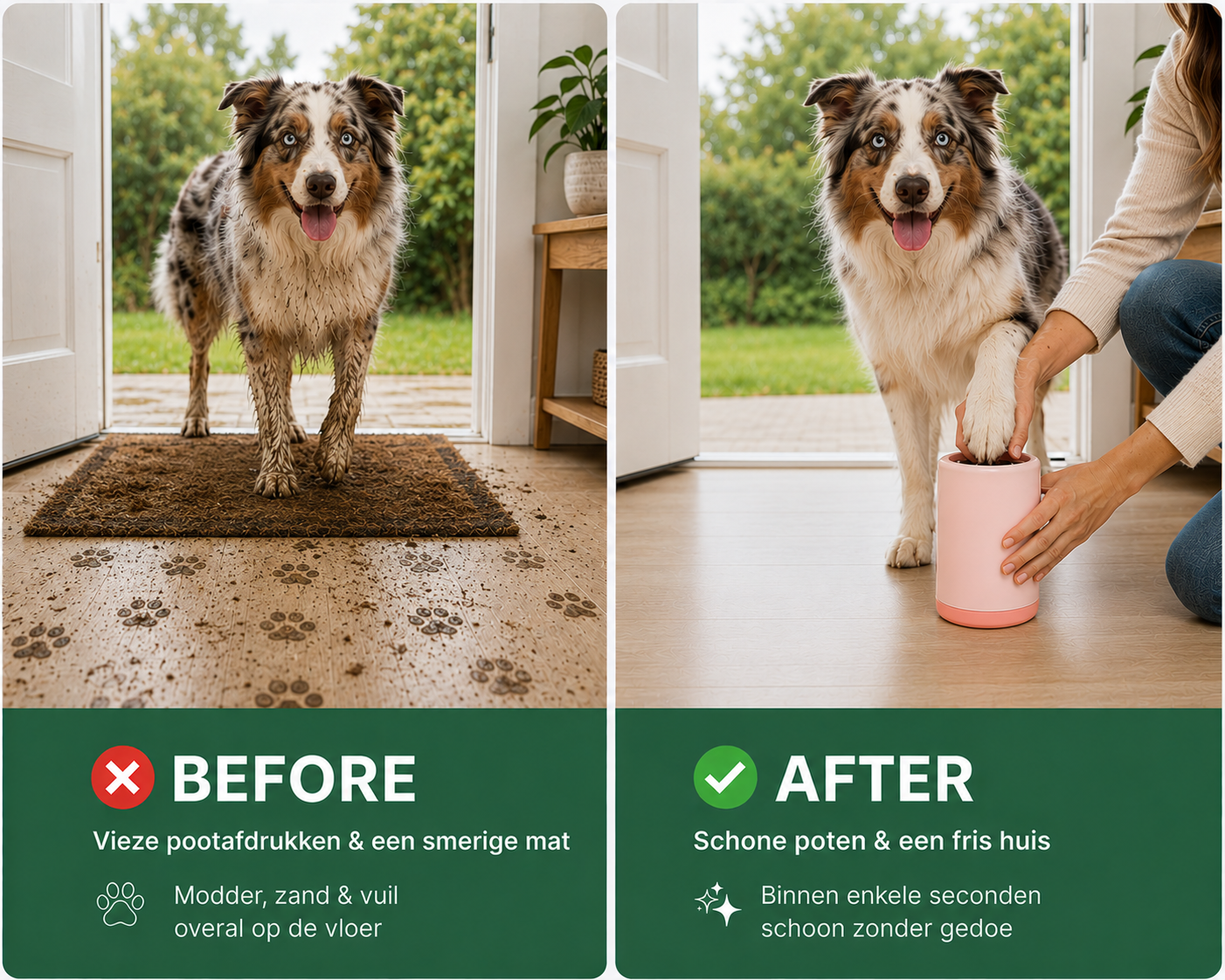 CleanPaw – maakt poten binnen enkele seconden schoon na elke wandeling