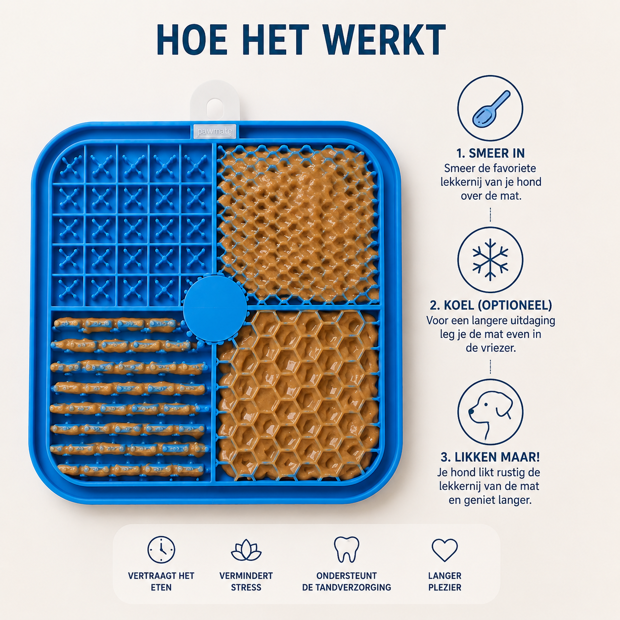 LickCalm – kalmeert stress en helpt tegen verveling en schrokken