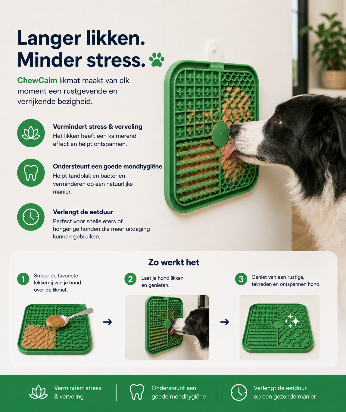 LickCalm – kalmeert stress en helpt tegen verveling en schrokken
