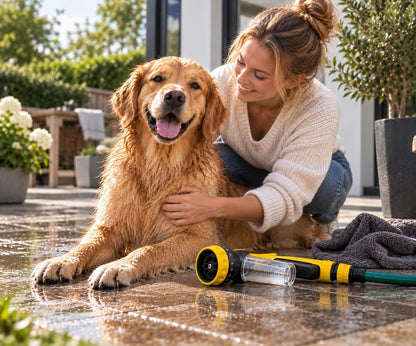 MudFree – Je hond eenvoudig buiten afspoelen