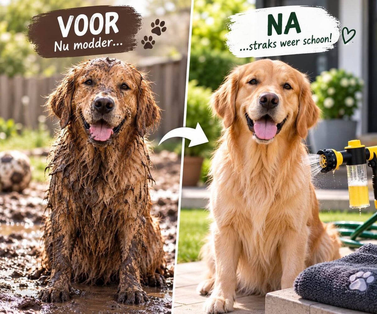 MudFree – Je hond eenvoudig buiten afspoelen