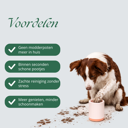 CleanPaw – maakt poten binnen enkele seconden schoon na elke wandeling