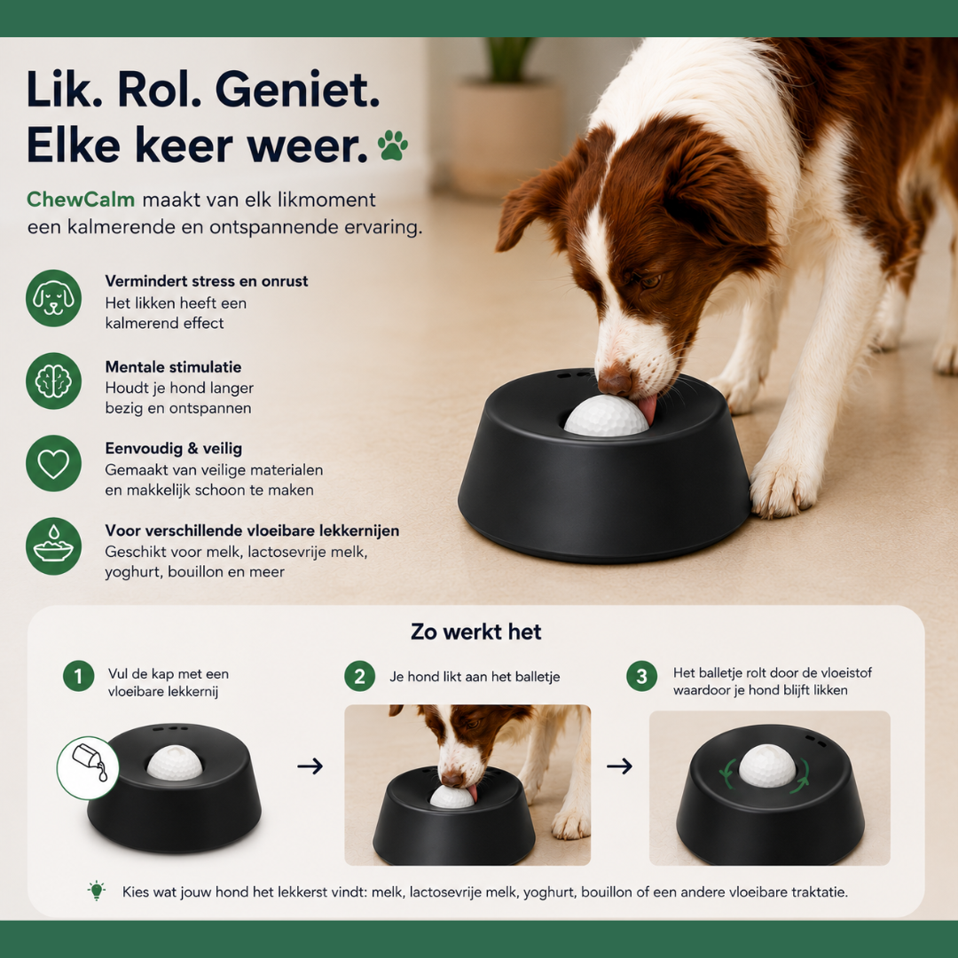ChewCalm – voorkomt schrokken en ondersteunt een gezonde spijsvertering