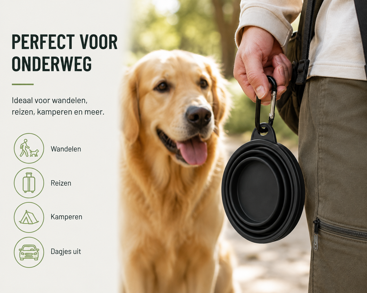 PopBowl – De opvouwbare voerbak voor onderweg