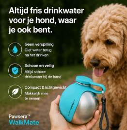WalkMate – Waterfles & drinkbakje in één